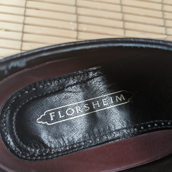 Florsheim Mens Midtown Plain Toe Oxford Black Leather Size 11EEE.   Great Condit - Picture 10 of 11